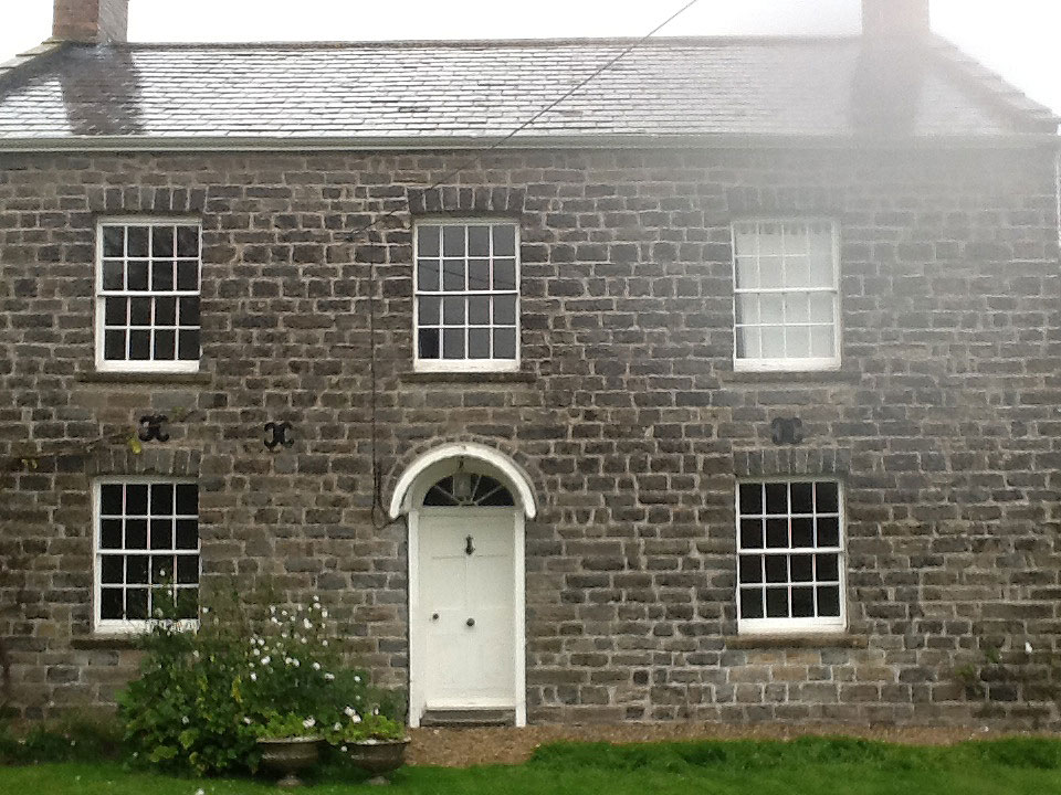 After the resotation. Grade II listed property pointed with the use of hydraulic lime.