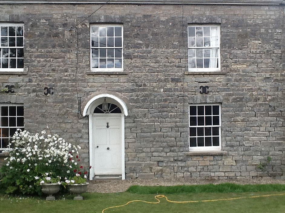 Before photo of property. Please note the hard cement mortar at the top of property, below has been removed. Incorrect pointing on a property like this can cause long term damage to the stonework.