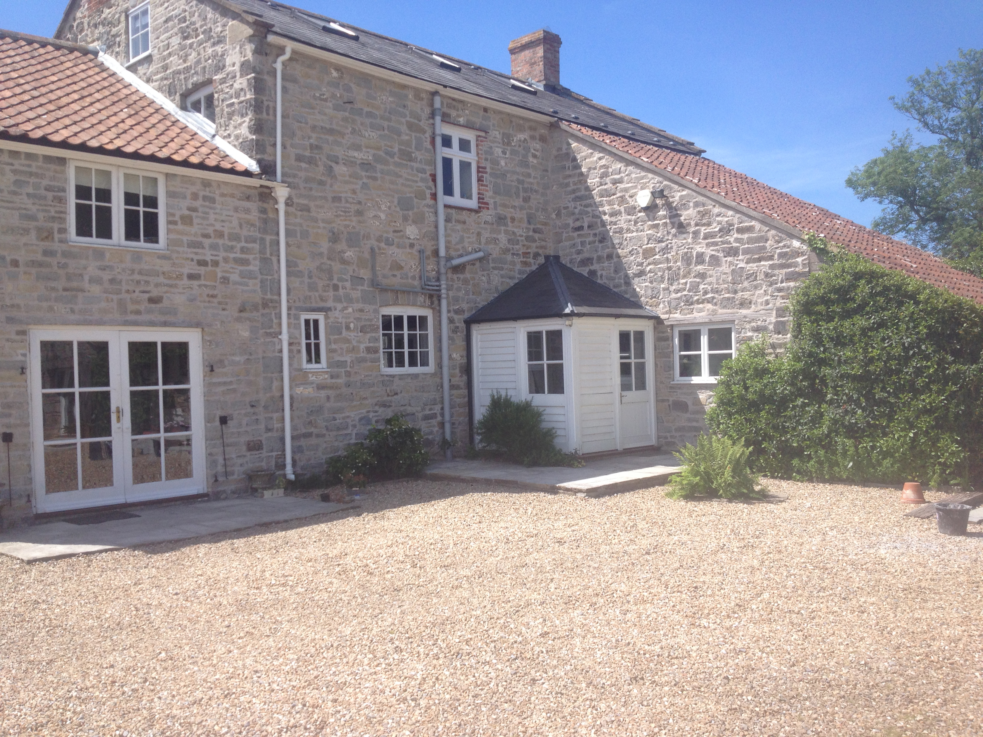 Grade II listed property repointed in lime mortar
